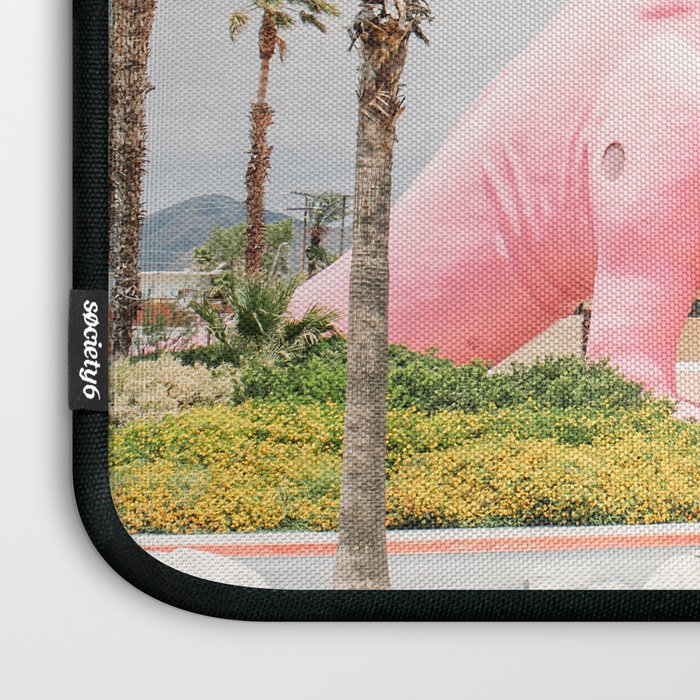Pink Dinosaur | Cabazon Dinosaurs in Palm Springs California | Brontosaurus Love You Laptop Sleeve Gallery Image 3