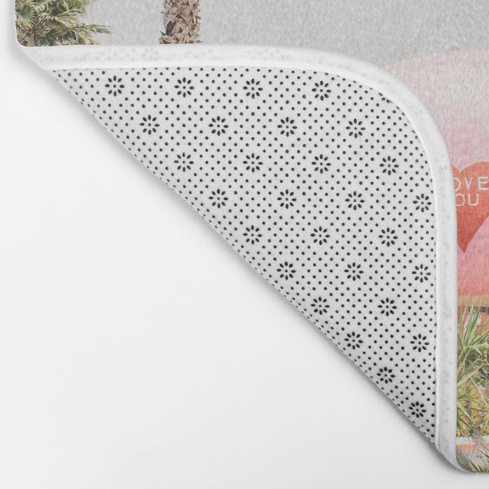 Pink Dinosaur | Cabazon Dinosaurs in Palm Springs California | Brontosaurus Love You Bath Mat Gallery Image 2