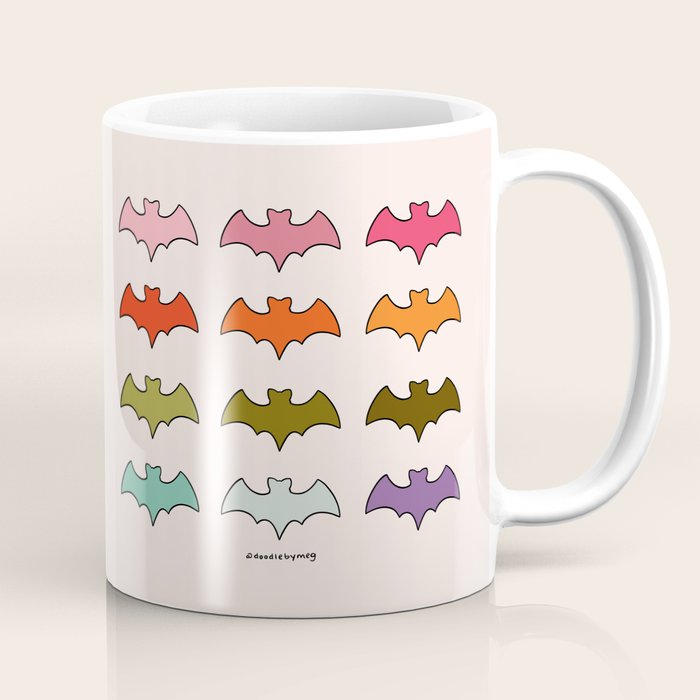 Rainbow Bats Coffee Mug Gallery Image 1