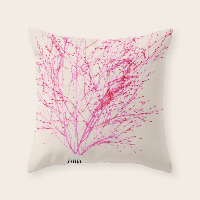 Plant based happyness Millet still life Throw Pillow Gallery Image 1