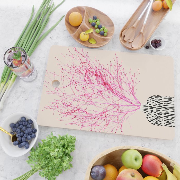 Plant based happyness Millet still life Cutting Board Gallery Image 2