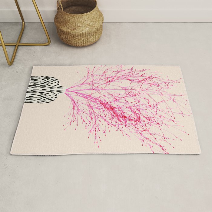 Plant based happyness Millet still life Rug Gallery Image 1