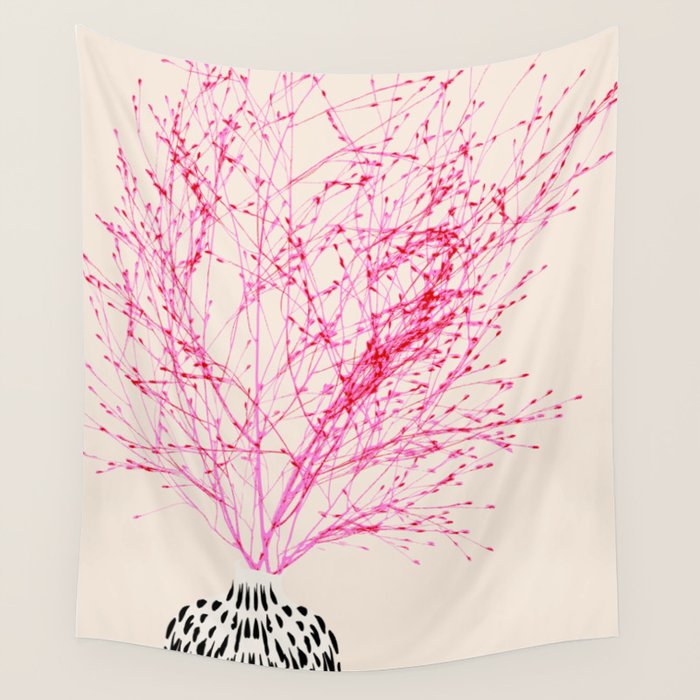 Plant based happyness Millet still life Wall Tapestry Gallery Image 1