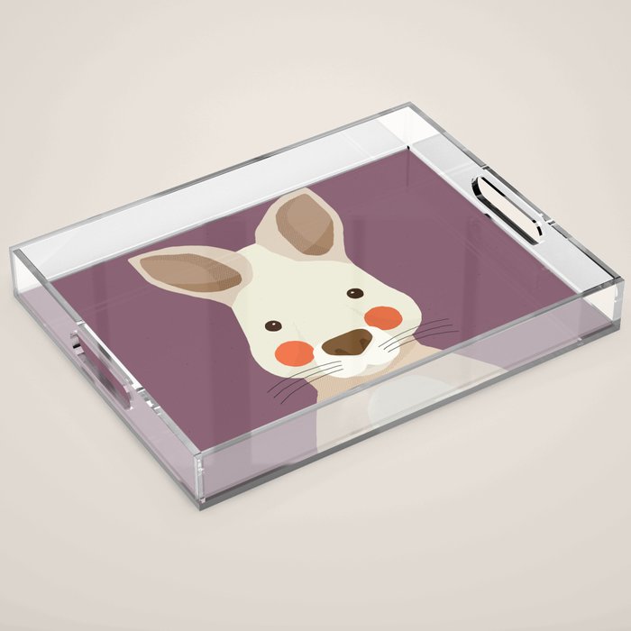 Kangaroo, Animal Portrait Acrylic Tray Gallery Image 1
