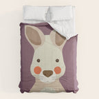 Kangaroo, Animal Portrait Comforter Gallery Image 6