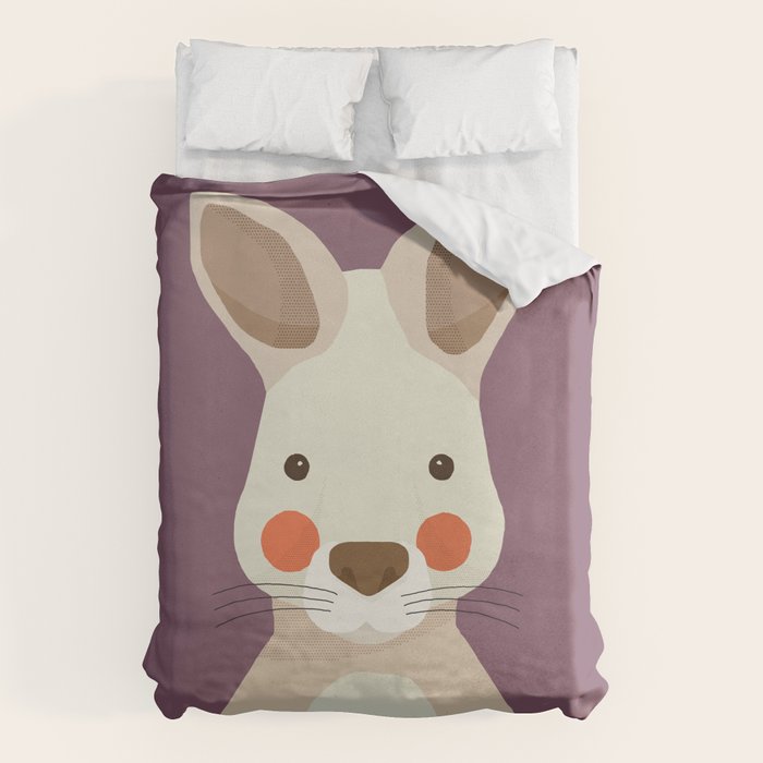 Kangaroo, Animal Portrait Duvet Cover Gallery Image 1