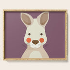 Kangaroo, Animal Portrait Serving Tray Gallery Image 1