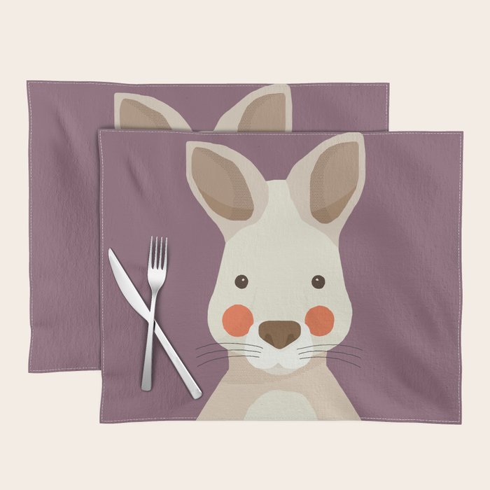 Kangaroo, Animal Portrait Placemat Gallery Image 1