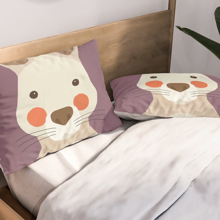 Kangaroo, Animal Portrait Pillow Sham Gallery Image 2