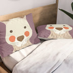 Kangaroo, Animal Portrait Pillow Sham Gallery Image 2