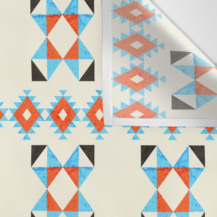 geometry navajo pattern no2 Wall Tapestry Gallery Image 3