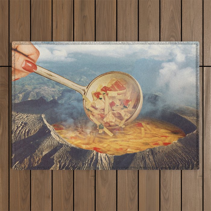 Volcano Noodle Soup Outdoor Rug Gallery Image 1