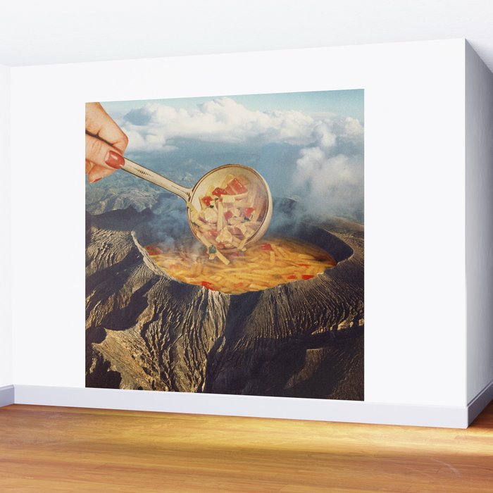 Volcano Noodle Soup Wall Mural Gallery Image 2