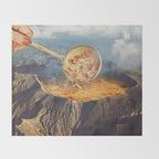 Volcano Noodle Soup Throw Blanket Gallery Image 2