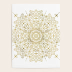 Moroccan Mandala - Gold Palette Poster Gallery Image 4