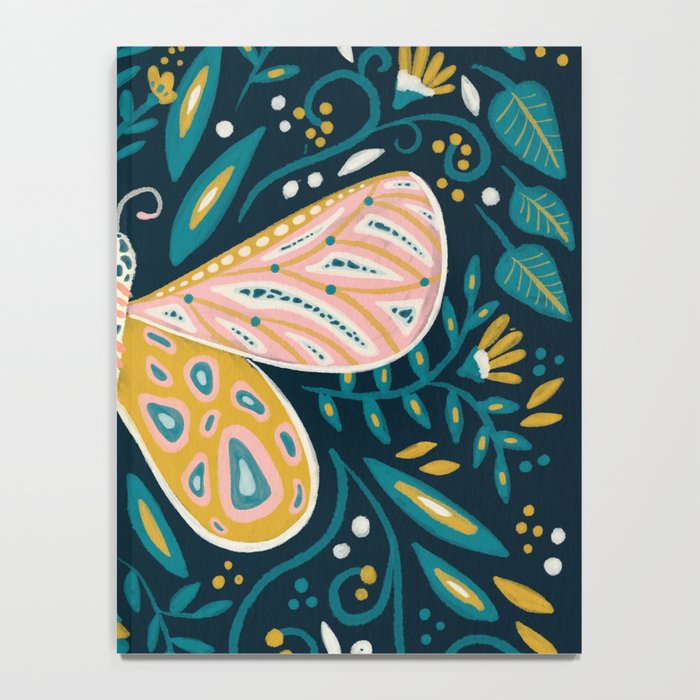 Butterfly Symmetry - Teal Palette Notebook Gallery Image 4