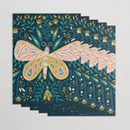 Butterfly Symmetry - Teal Palette Wrapping Paper Gallery Image 3