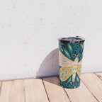 Butterfly Symmetry - Teal Palette Travel Mug Gallery Image 4