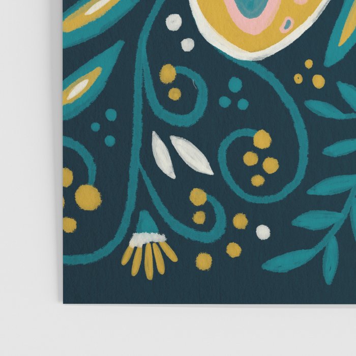 Butterfly Symmetry - Teal Palette Poster Gallery Image 3