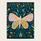 Butterfly Symmetry - Teal Palette Poster Gallery Image 4