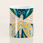 Butterfly Symmetry - Teal Palette Coffee Mug Gallery Image 4
