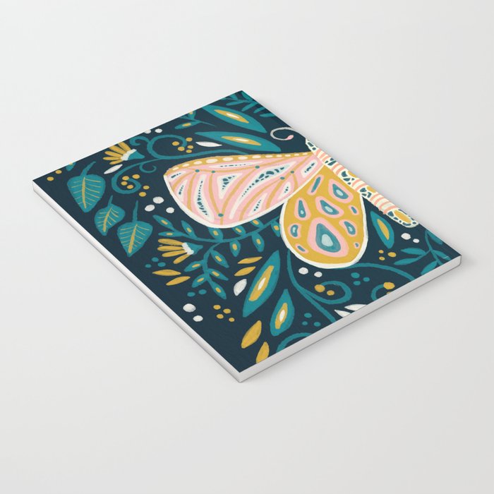 Butterfly Symmetry - Teal Palette Notebook Gallery Image 3