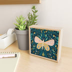 Butterfly Symmetry - Teal Palette Mini Art Print Gallery Image 2