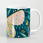 Butterfly Symmetry - Teal Palette Coffee Mug Gallery Image 1