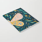 Butterfly Symmetry - Teal Palette Notebook Gallery Image 2