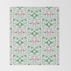 Pink Ivy Throw Blanket Gallery Image 2