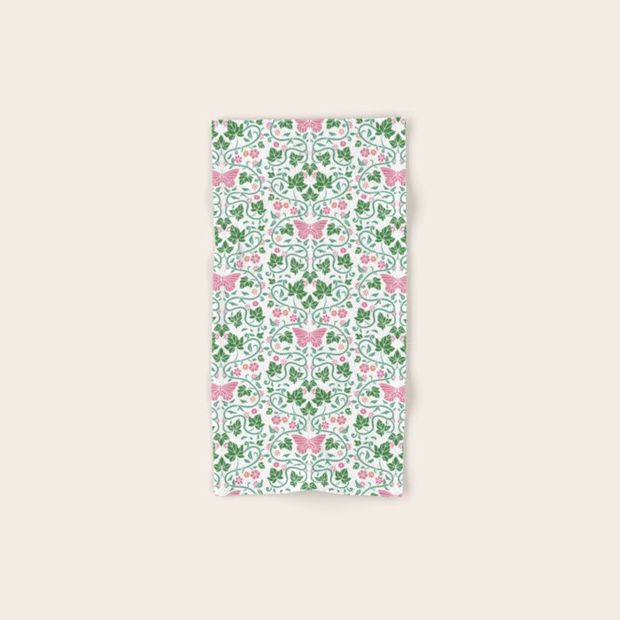 Pink Ivy Bath Towel Gallery Image 1