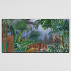 Leopard Jungle Desk Mat Gallery Image 3