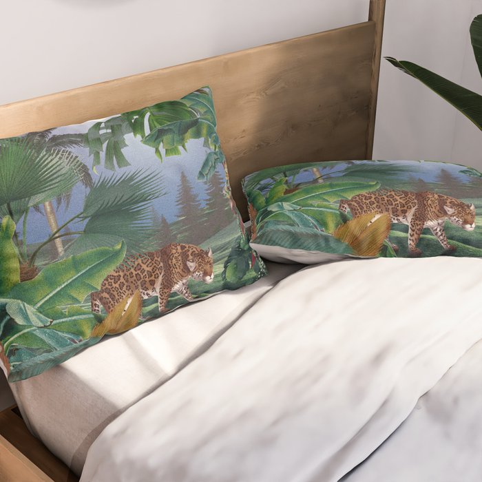 Leopard Jungle Pillow Sham Gallery Image 2