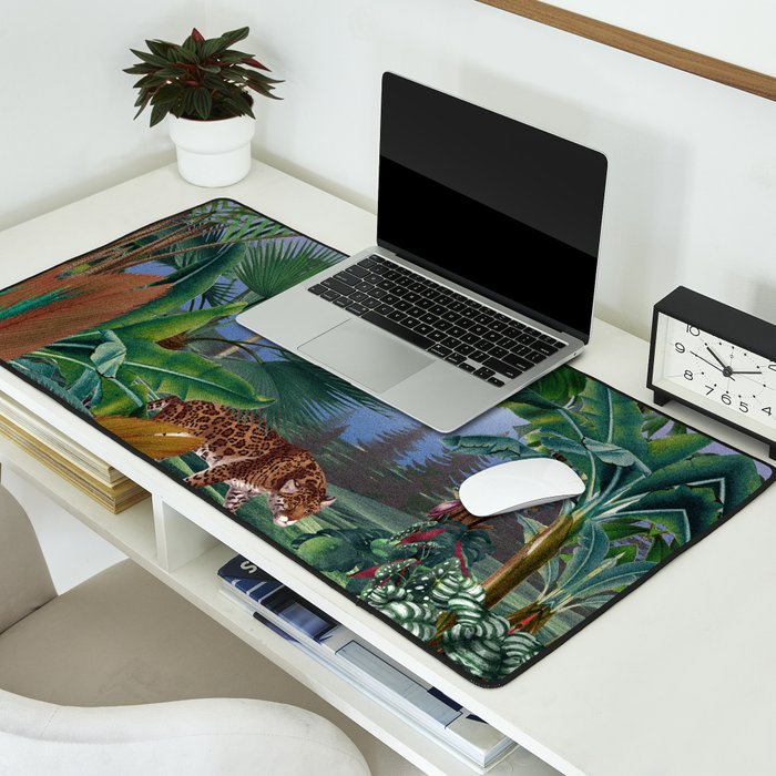 Leopard Jungle Desk Mat Gallery Image 2