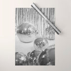 Disco Balls | Glitter Party Photo Art Print | Black & White 70s Sparkle Photography Wrapping Paper Gallery Image 1