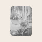 Disco Balls | Glitter Party Photo Art Print | Black & White 70s Sparkle Photography Bath Mat Gallery Image 1