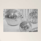 Disco Balls | Glitter Party Photo Art Print | Black & White 70s Sparkle Photography Welcome Mat Gallery Image 1