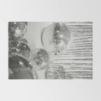 Disco Balls | Glitter Party Photo Art Print | Black & White 70s Sparkle Photography Rug Gallery Image 2