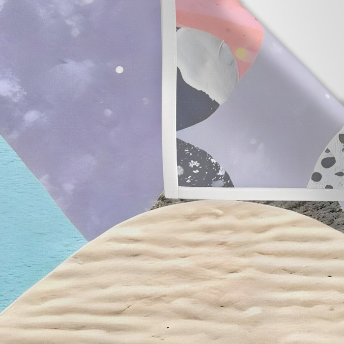 A Fantastic Journey, Graphic Collage Eclectic, Cutout Pop Art Contemporary, Snow Mountain Winter Textures Patterns, Geometric Digital Wall Tapestry Gallery Image 3