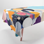 A Fantastic Journey, Graphic Collage Eclectic, Cutout Pop Art Contemporary, Snow Mountain Winter Textures Patterns, Geometric Digital Tablecloth Gallery Image 1