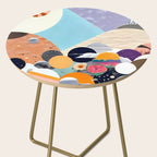 A Fantastic Journey, Graphic Collage Eclectic, Cutout Pop Art Contemporary, Snow Mountain Winter Textures Patterns, Geometric Digital Side Table Gallery Image 2