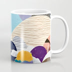 A Fantastic Journey, Graphic Collage Eclectic, Cutout Pop Art Contemporary, Snow Mountain Winter Textures Patterns, Geometric Digital Coffee Mug Gallery Image 1