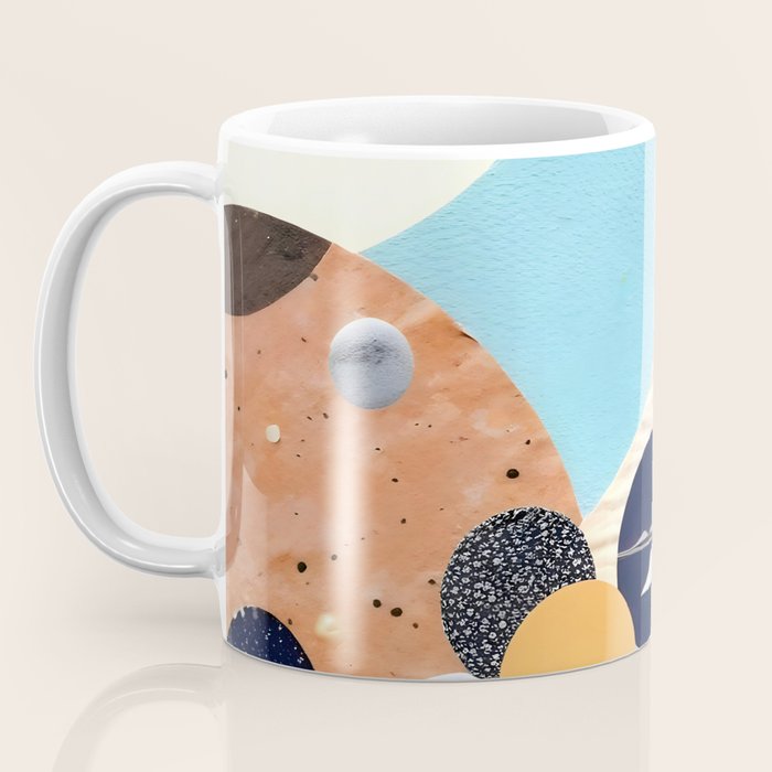 A Fantastic Journey, Graphic Collage Eclectic, Cutout Pop Art Contemporary, Snow Mountain Winter Textures Patterns, Geometric Digital Coffee Mug Gallery Image 3