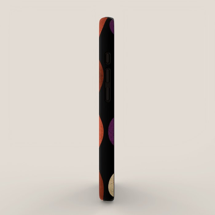 Billiards balls colorful man cave game room numerals art iPhone Case Gallery Image 2
