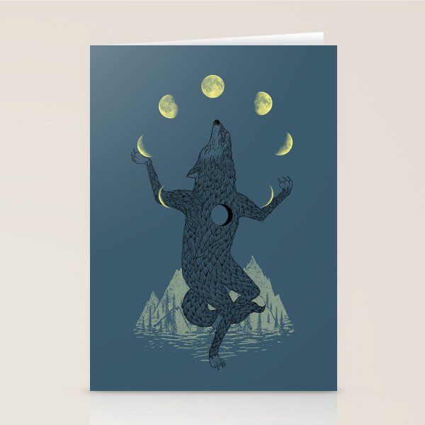 Moon Juggler Stationery Card Gallery Image 2
