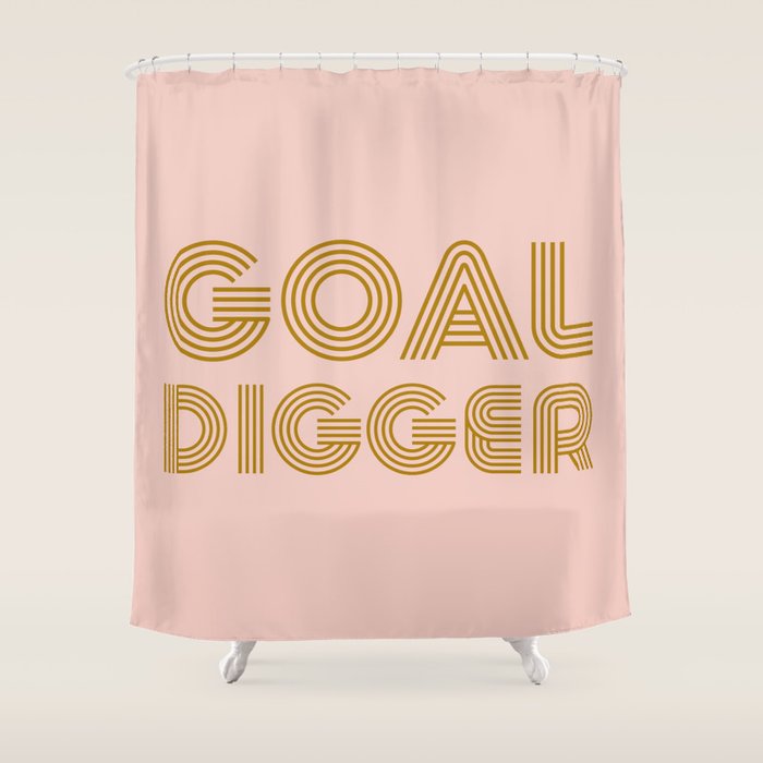 Goal Digger Shower Curtain Gallery Image 1