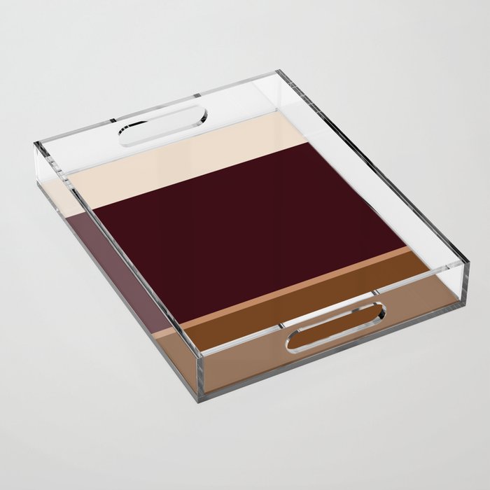 Contemporary Color Block XXV Acrylic Tray Gallery Image 1