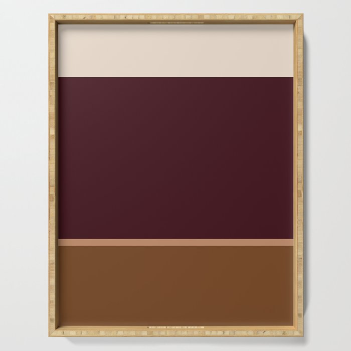 Contemporary Color Block XXV Serving Tray Gallery Image 1