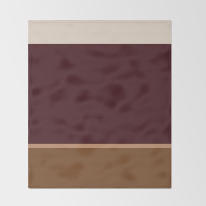 Contemporary Color Block XXV Throw Blanket Gallery Image 2