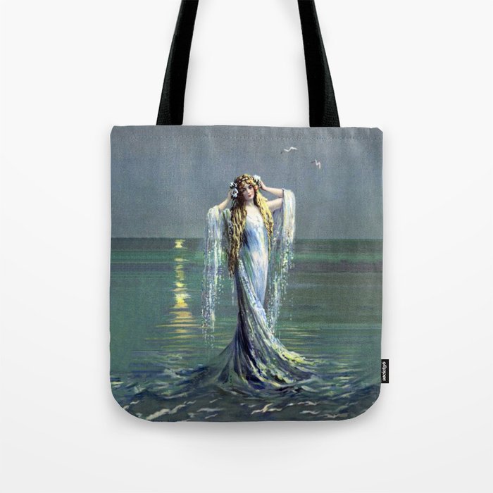 Vintage Mermaid Tote Bag Gallery Image 1